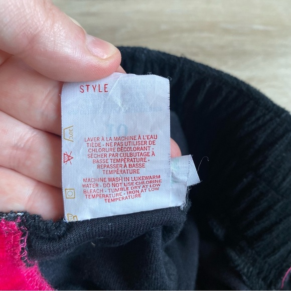 Vintage Velvet circle skirt black & pink Best By Lannie - Picture 6 of 9